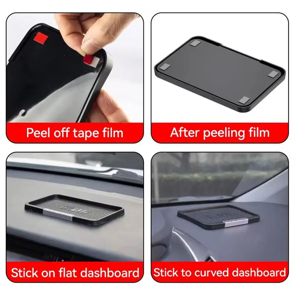 1pcs Universal Dashboard Silicone Anti-slip Pad Phone Holder Accessories Styling Sunglasses Ornament Mat Protective Interior Car