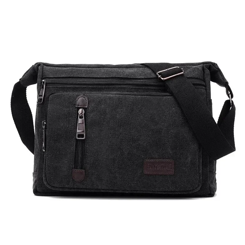 Borsa a tracolla in tela bottiglia uomo donna casual semplice moda retrò tracolla croce quadrata borsa a tracolla multistrato - immagine 5