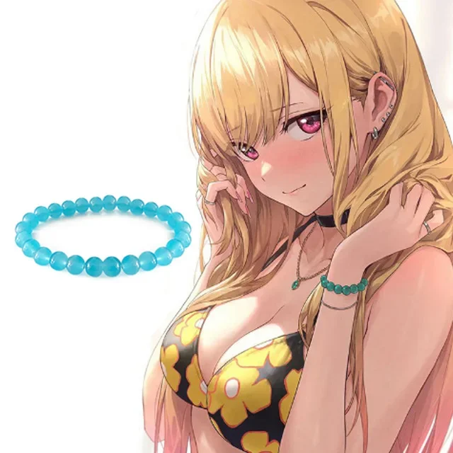 thumbnail image 1 of Pendientes de Anime Marin Kitagawa, collar, accesorios de Cosplay, arte de uñas, pulsera de orejas, anillos, My Dress-Up Darling, accesorios de Cosplay, regalo, 1 of 5