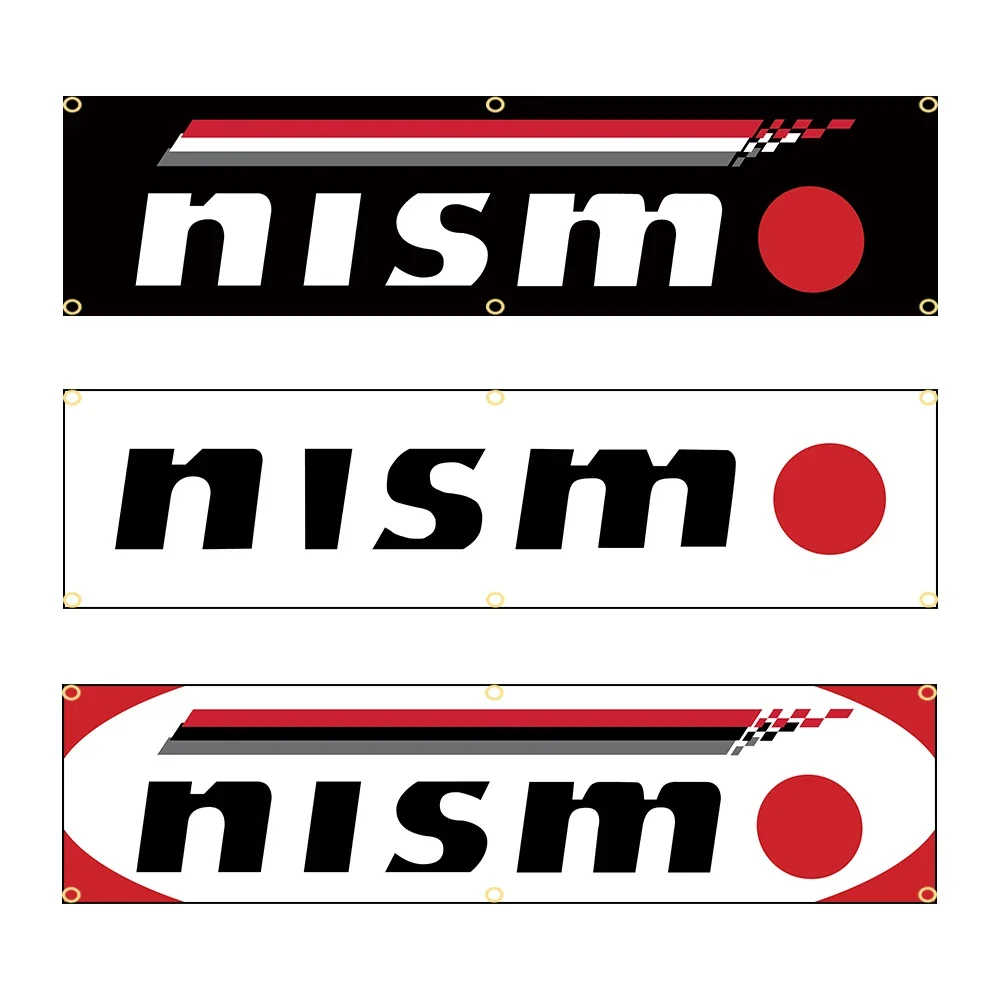 60 X240Cm Nismo Mobils Bandiera Poliestere Stampato Garage O Arazzo Decorazione Esterna