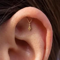 AIDE 1 pièce 925 pièces de rechange en argent Sterling chaînes partie pour boucle d'oreille cerceaux de perçage boucle d'oreille goutte femmes bijoux fins cadeau 3