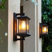 Outdoor Wall Lamp Metal Waterproof Outside Wall Lights AC90-260V Exterior Wall Lighting for Hotel Villa Big Porch Garden Gate