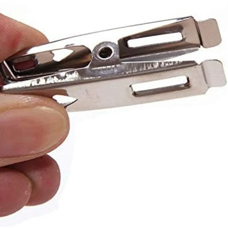 5/40Pcs Food Bag Clip Clothes Pegs Stainless Steel Washing Line Hang Pins Windproof Metal Clamps 20/40 Pcs