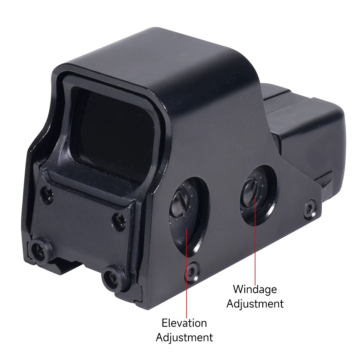 HD556/557 Reflex Green Red Dot Collimator Sight  Adjustable Compact Rifle Scope Accessory Fit Hunting 20mm Mount Airsoft Gun 4