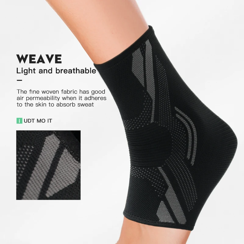 1PC Ankle Brace Compression Sleeve Basketball Soccer Running Sports Ankle Guard Relieves Achilles Tendonitis, Reduces Swelling