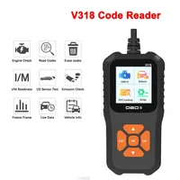 Multi V318 Multilingual Car Full OBD2 Diagnostic Tools Automotive Professional Code Reader OBD2 Scanner Auto Accessories