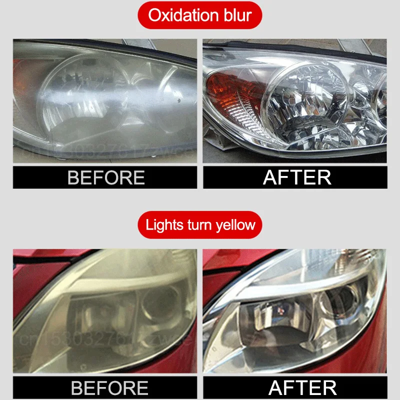 Car Headlight Restoration Polishing Kits Headlamp Repair Kits Car Light Polisher Cleaning Paste Cars Paint Refurbish Agent