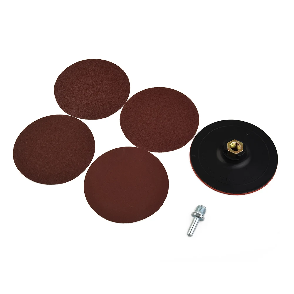 

Woodworking Grinders Accessories Tool Polishing plate 10pcs Sandpapers Sanding Discs Backing Pad Drill Adapter