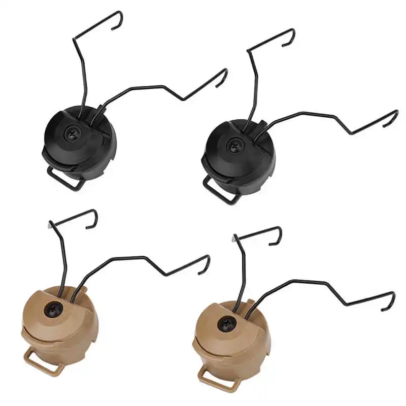

1 Pair Helmet Headset Holder Helmet Rail Adapter Headset Accessories for Outdoor Tactic Activities