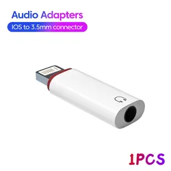 Universal Lightning to 3.5mm AUX Audio Adapter and USB - C Headphone Connector (IOS)