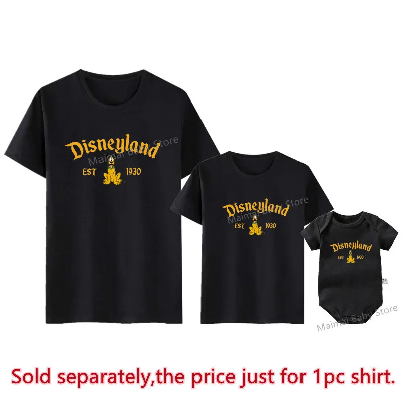 New Vintage Disneyland Est 1928 Shirts Retro Mickey And Friends Print Family Matching Outfits Funny Disney Trip Tops Tees 5