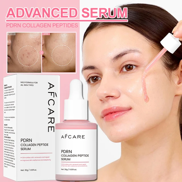 Collagen Peptide Facial Serum Targets Dull Skin Boosts Skin Elasticity Stimulates Skin Renewal Repair Salmon PDRN KOREAN Product 1