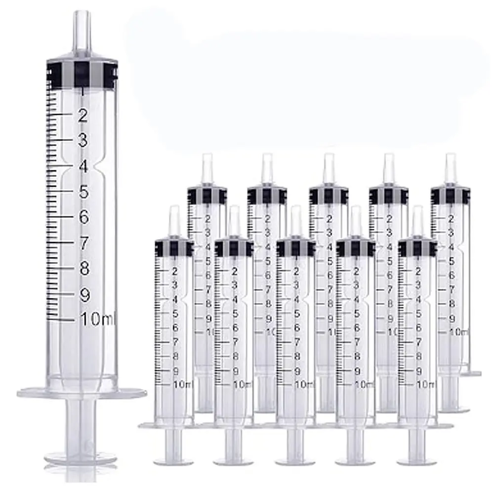 

30Pcs Transparent 10ml/cc Plastic Syringe Measuring Syringe Pets Feeding Accessories Industrial & Scientific