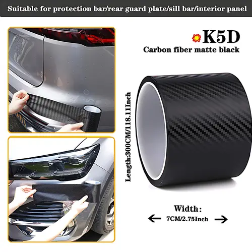 High quality K5D Transparent carbon fiber Car Door Protector Stickers Anti Scratch Tape Auto Trunk Sill Scuff Protector Film - Image 8