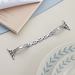 Elegant Women's Luxury Watch Band - Premium Design - 38mm - 40mm - 41mm (Silver)