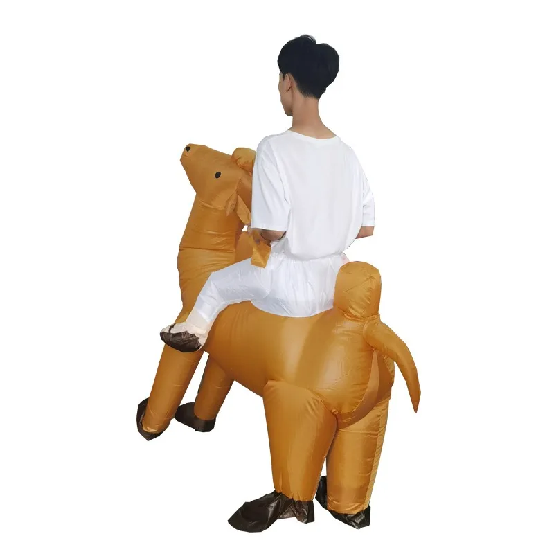 Riding Camel Inflatable Clothing Funny Annual Meeting Stage Props Stupid and Cute Cartoon Camel Inflatable inflatable accessory