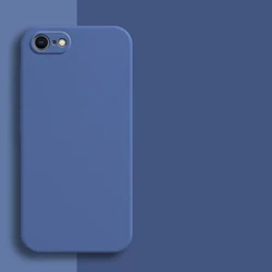 Liquid Silicone Fashion Phone Case - Sleek Protection in Vibrant Colors - iPhone 7 (Blue)