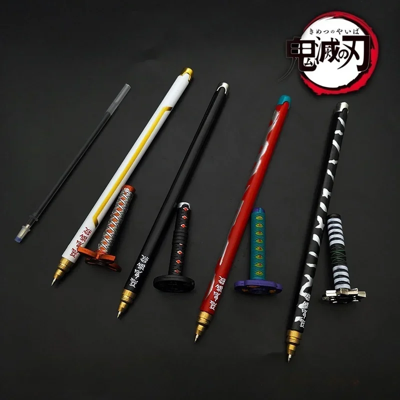 20cm Demon Slayer Signatur-Stift Shinobu Metall-Kugelschreiber in Originalgröße Anime-Charakter Zubehör Bürobedarf Geschenke – Detail 9