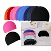 1Pcs Men Women Children Solid Color Sporty Ultrathin Bathing  Caps Protect Ears Long Hair Swimming Tools 1