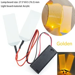 LED Cosplay Eyes - Flexible DIY Light Accessories for Halloween and Exhibitions (Yellow)