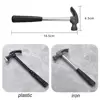 Durable Craft DIY Woodworking Mini Hammer Metal Iron Plastic Repair Horn Hammer Multitool Small Hand Tool Wall Nail 6