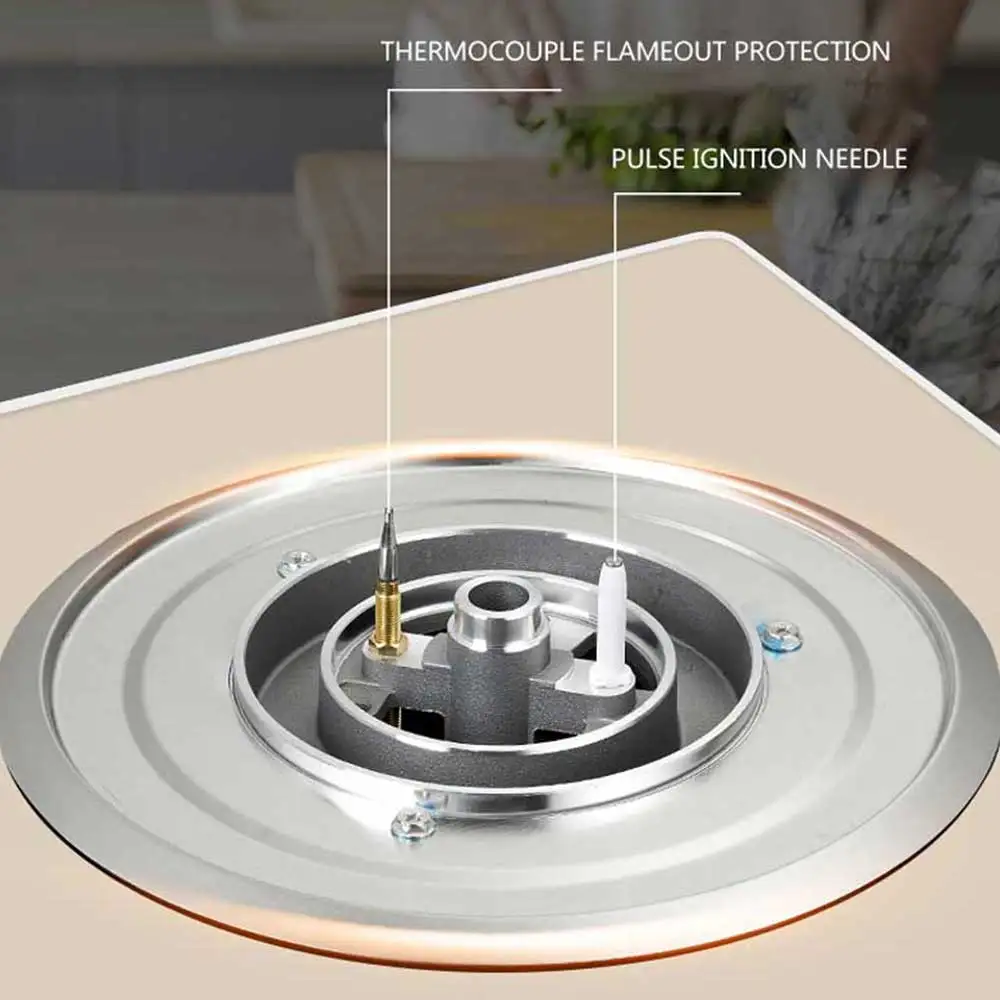 Timing Desktop Gas Stove Cooktop Liquefied Gas Stove Natural Household Embedded High-power Fierce Gasbrenner