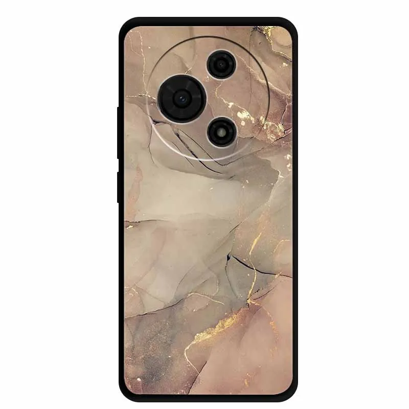 Gradient Marble Painted Silicone Phone Case - Shockproof Soft Cover
