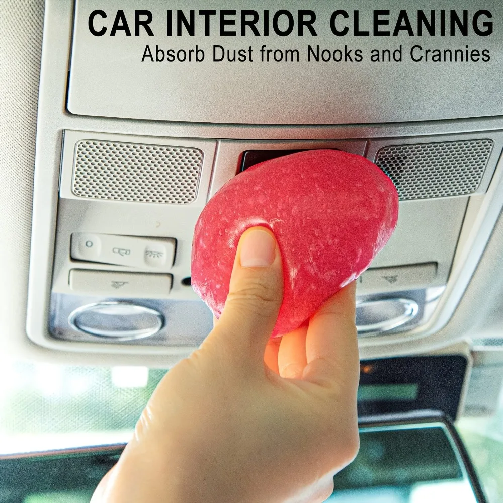 Cleaning Gel Cleaning Magic Mud Car Cleaning Gel 1/3pcs Car Cleaning Gel Dust Dirt Remover for Air Vent Outlet Multi-function Slime Magic Mud Household Keyboard Gap Cleaner Tool