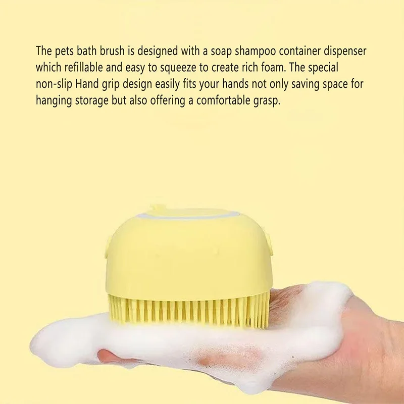 Silicone Pet Bath Brush 3