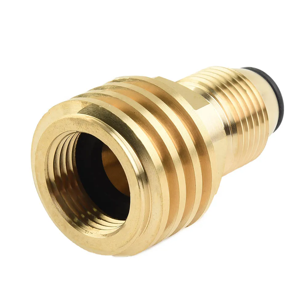 Stove Adapter Parts Copper Fittings Outlet POL LP Propane Tank Replacement Tank Valve To QCC1/Type1 1pc