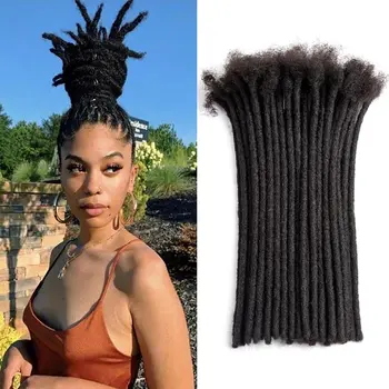 Teresa Synthetic Hair Dreadlock Extensions Synthetic Loc Extensions 0.8cm Width 10Inch 15 strands Real Hair Dreadlock Extensions 1