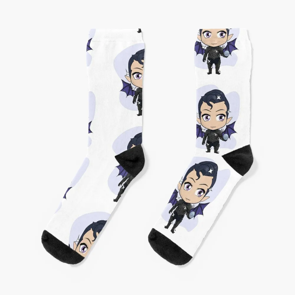 Rhysand Chibi Socks winter gifts loose socks sports and leisure Socks Men Women's