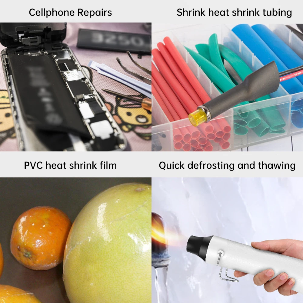 300W Heat Gun Electric Power Mini Hot Air Gun Blower Air Dryer for Soldering Thermal Blower Shrink Wrapping DIY Soldering Tools 6