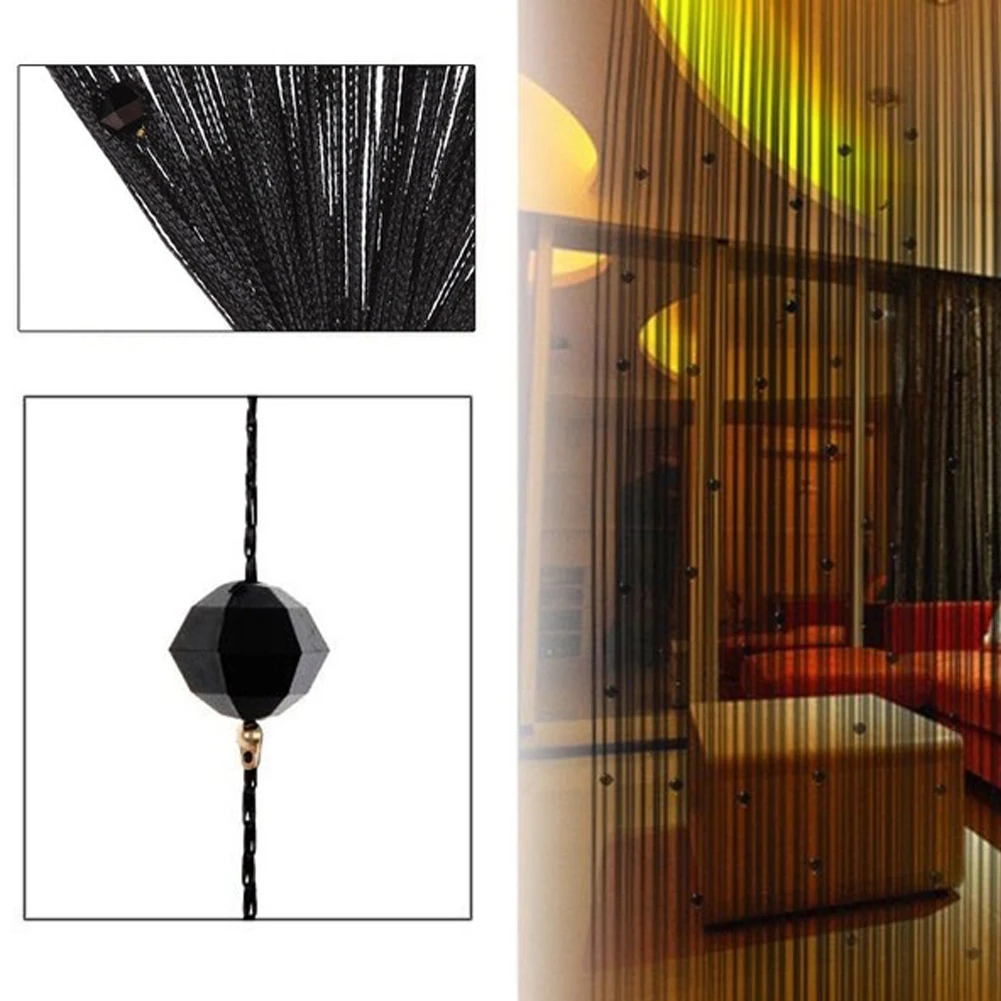 

Tassel Curtain Crystal Beads Tassel Silk String Window Door Divider Curtains Valance Panel Curtain Home Party Decor