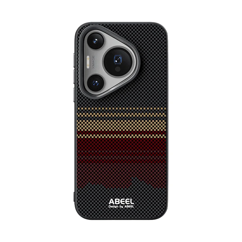 Fashionable Fiber Grain Acrylic Case with Built-in Magnet