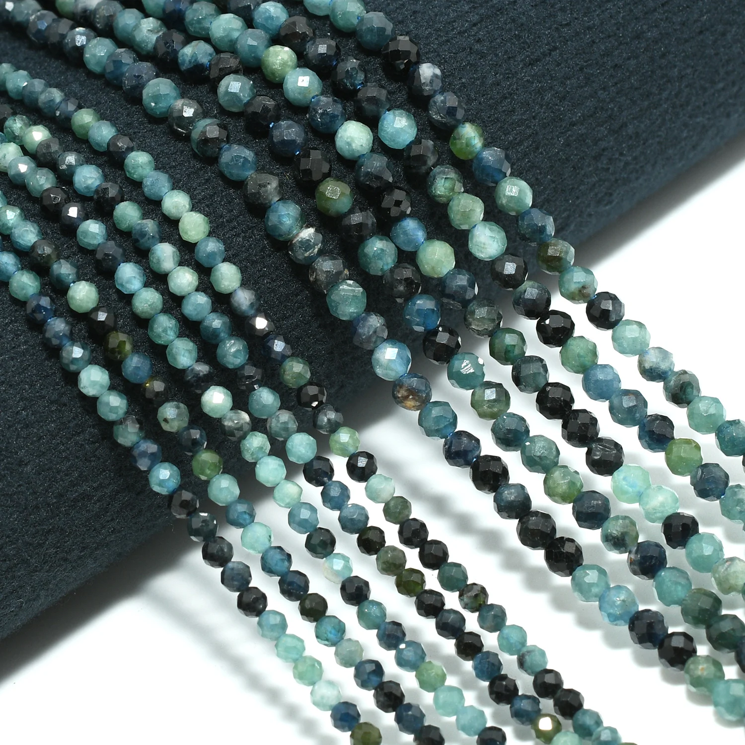 Beads Charms Bead Jewelry Making Loose Gemstone Beads etc. Natural Blue Tourmaline 2.3mm,3mm