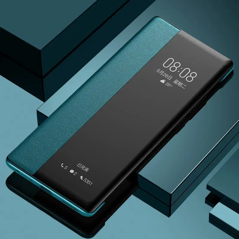 

Чехол для Samsung Galaxy S22/S23, флип-чехол класса премиум из искусственной кожи с окошком для делового дисплея, защитный чехол с откидной подставкой