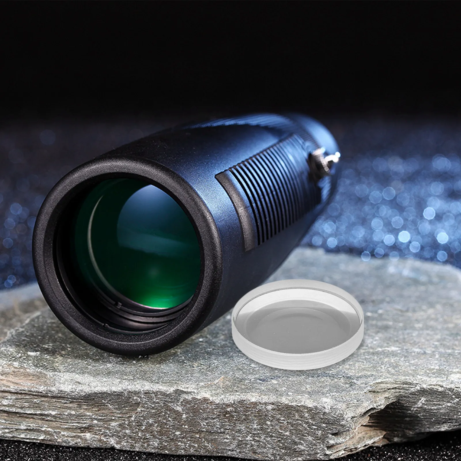 1세트 물리학 렌즈 실험 세트 카메라 망원경 관찰용 유리 광학 렌즈 투명 프로젝트용