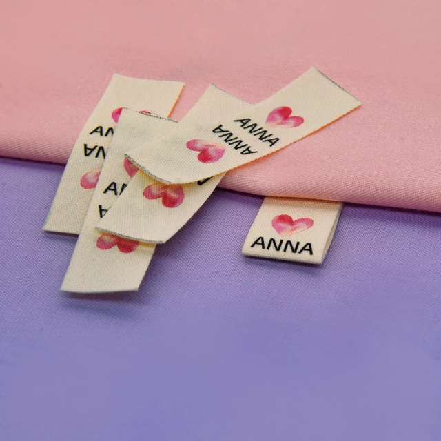 Custom Clothing Labels , Personalized Brand, Cotton printed Tags, Handmade  label, Logo or Text, Watercolor Labels (FR194) - AliExpress