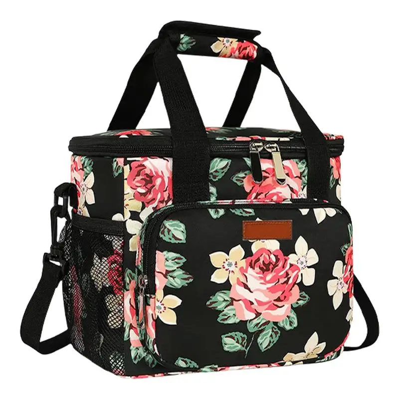 

Изолированная сумка для ланча, большая многоразовая сумка для ланча из ткани Оксфорд, женская и мужская изолированная сумка для ланча