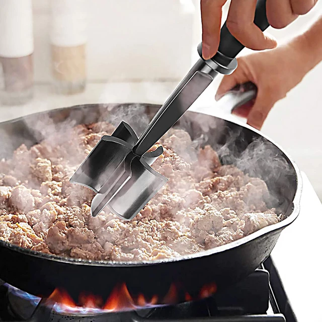 1pc Meat Chopper, Hamburger Chopper, Premium Heat Resistant Masher And  Smasher For Hamburger Meat, Ground Beef, Ground Turkey - AliExpress