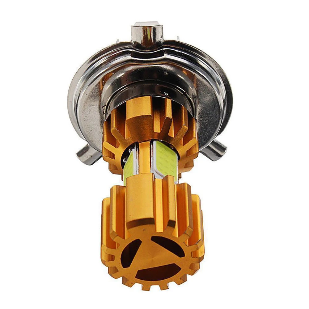 Motorcycle Headlight 1pcs 12V H4/HS1 H6/BD20D 18W LED 3 COB 2000LM 6000K Hi/Lo Beam White Light