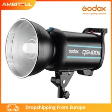 Godox QSII Series QS400II 400Ws Strobe Flash Modeling Light, 5600K Color Temperature