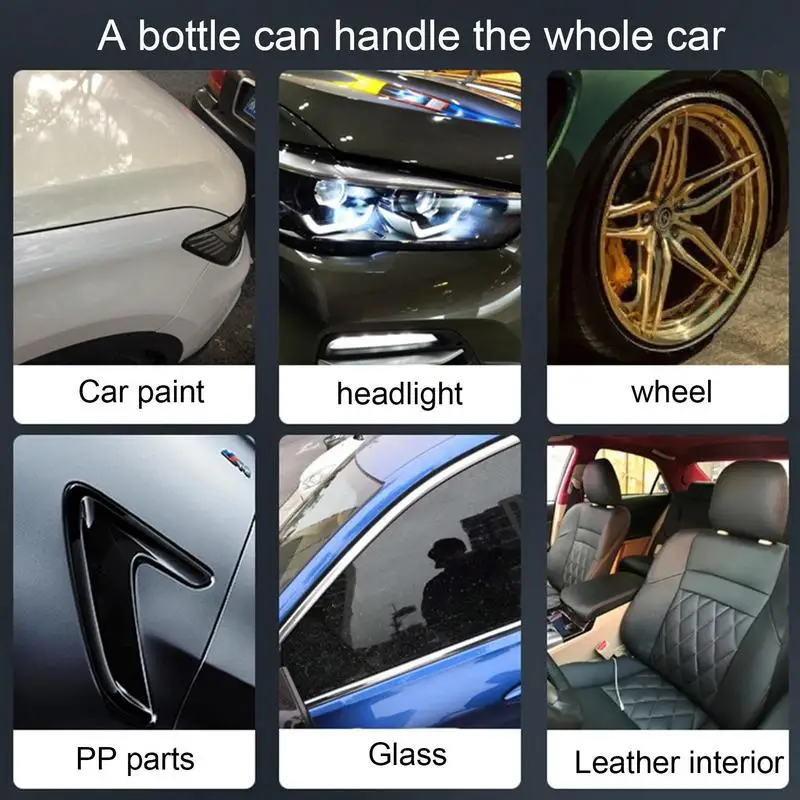 Car Ceramic Nano Coating Liquid 50ml Automobile Safety Coating Agent Spray Auto Crystal Hydrophobic Layer Polish Coating Agent
