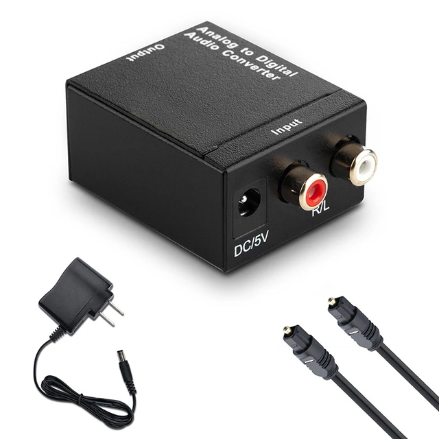 Optical Audio Cable Rca Adapter  Analog Digital Audio Converter - Analog  Digital - Aliexpress