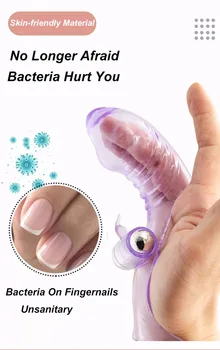 Vibrating Finger Sleeve Vibrators G Spot Massager Female Vagina Massager Clitoris Stimulator Masturbator Sex Toys For Women 5