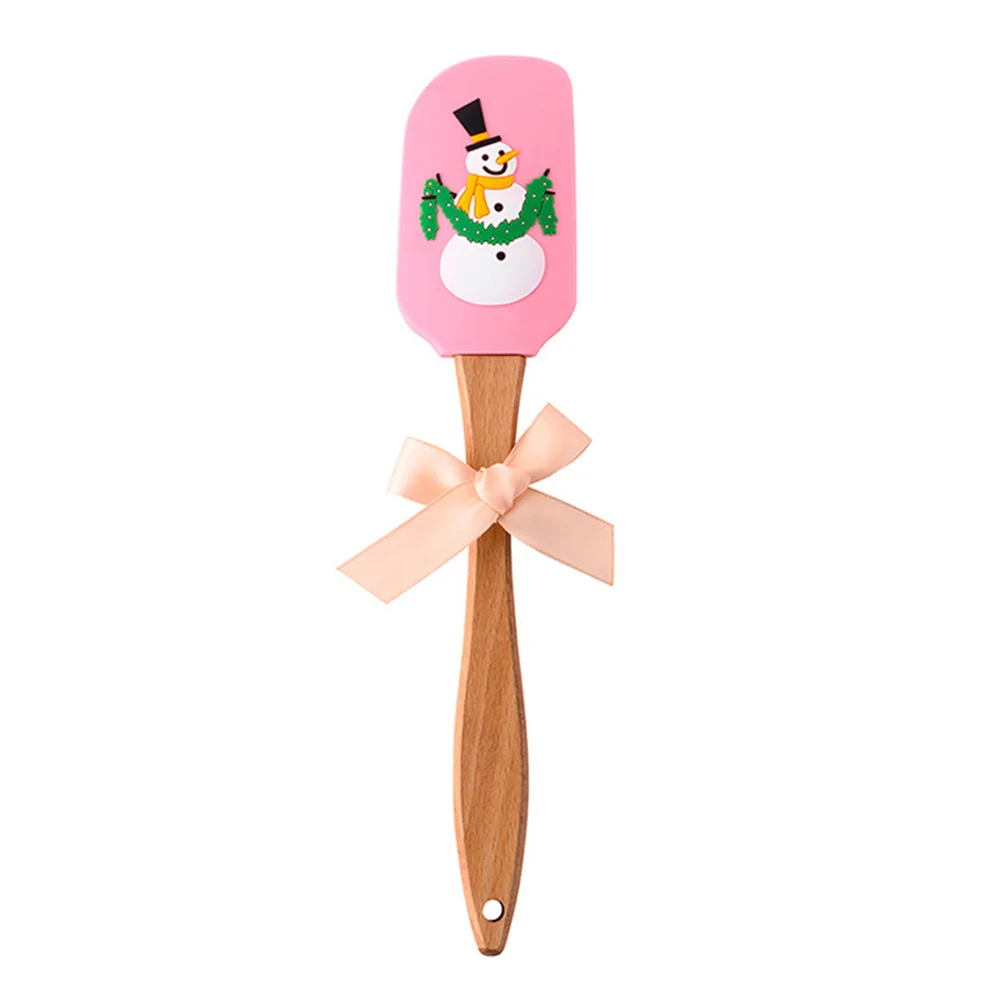 

3 Pcs Non Stick Pan Christmas Scraper Utensils Mixing Butter Cream Spatula