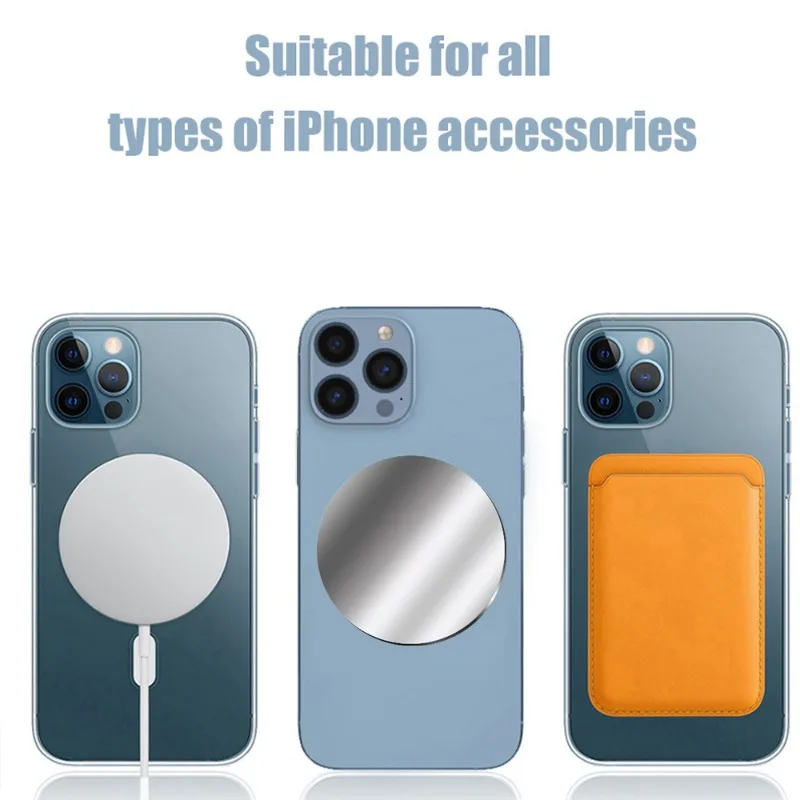 Metal Plate for Magnetic Car Phone Holder Universal Auto Smartphone Stand Double-sided Adhesive Iron Sheet Magnetization Sticker
