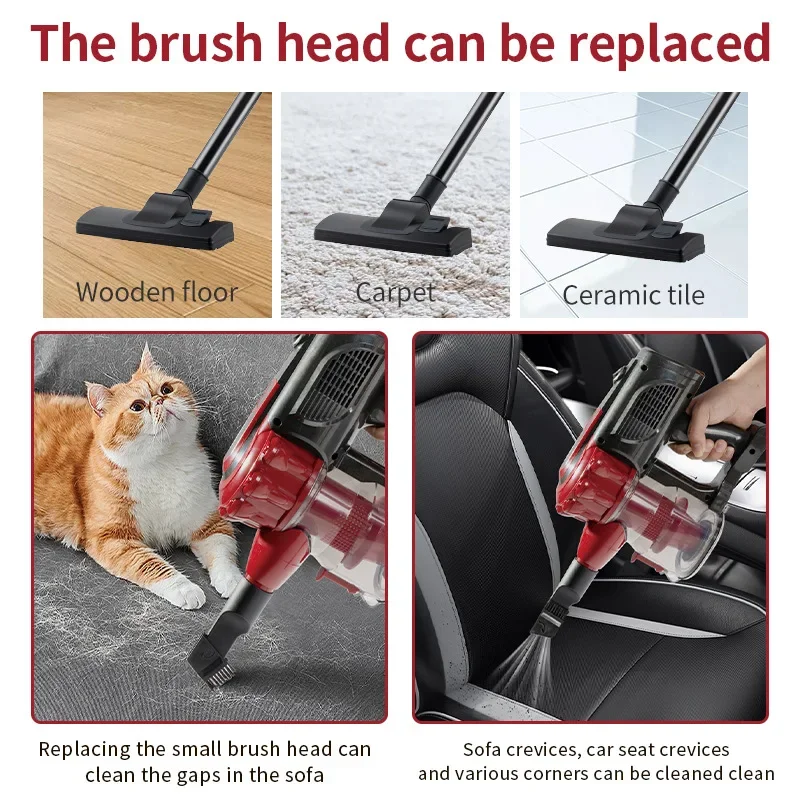 Houselin Ultra-Light Corded Vacuum for Carpet and Hard Floor Cleaning with Swivel Steering 3
