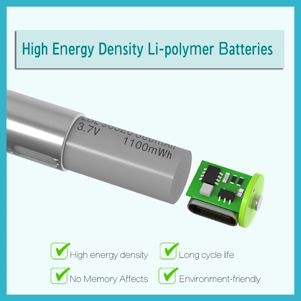 1.5V AAA usb battery 1100mwh rechargeable lithium li-ion battery charge by type C usb cable rechargeable lithium batteries